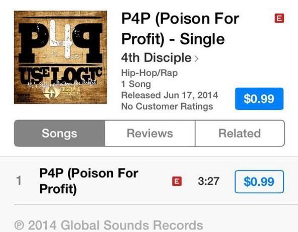 4thDisciple's tweet photo. Now on #iTunes new single by @4thDisciple #WUTANG https://t.co/QWyfP8Z4Xs #UnreleasedClassics http://t.co/fiickpQu1d