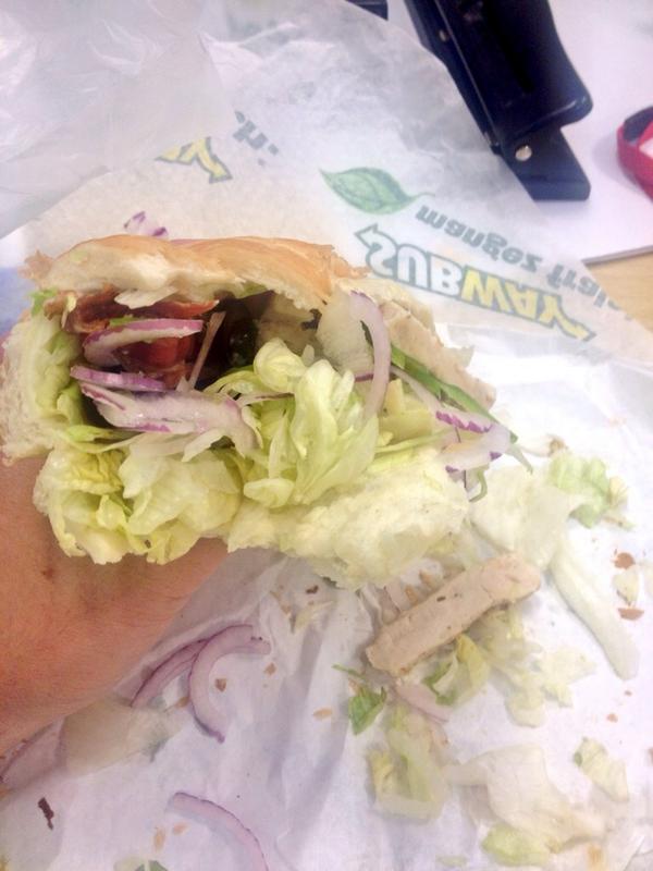 Ryan_Fergy's tweet photo. More of an abstract "sandwich artist" if you ask me. @SUBWAY http://t.co/TB98x0LPid