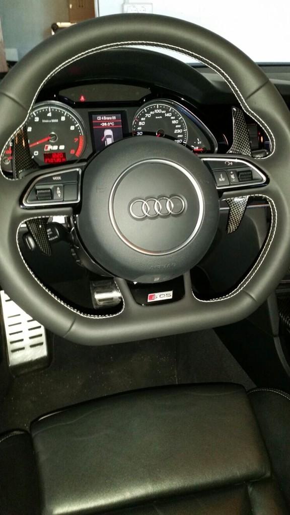 Dominotec's tweet image. #audi #audirs6 #paddle #estensionivolante #volante