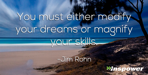 elyvateit's tweet photo. You must either modify your #dreams or magnify your skills.

-Jim Rohn http://t.co/RawN5Becje