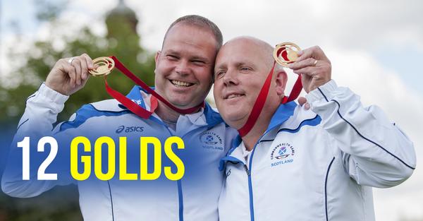 12 Golds for Team Scotland - new record! #GoScotland