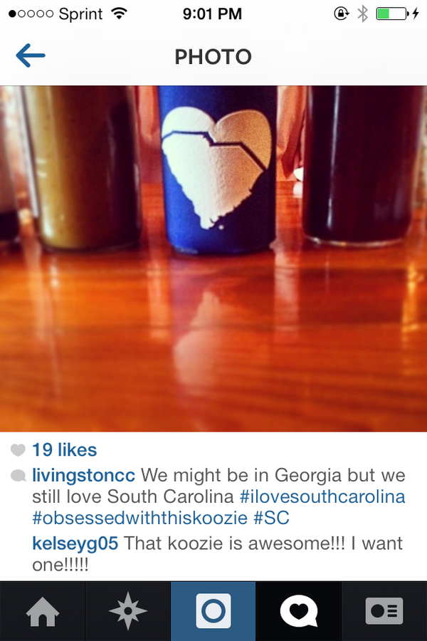 STUDIOEI8HTZERO's tweet photo. Saw this pop up on #instagram this weekend. Get your #SouthCarolina koozie at https://t.co/Tl6Btl4GaG? http://t.co/Vd6MJdgu1M
