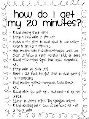 MrsReynolds12's tweet photo. RT "@WeAreTeachers: Fun ideas to ensure students get 20 mins of #reading every day http://t.co/4GWcupHTjn”