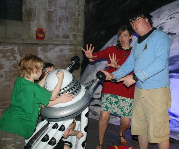 MuseumsAtNight's tweet photo. #Dalek attack! @lfcrossley describes @jvoorsanger's #MatN2014 extravaganza at @2021VisualArts http://t.co/wb3kvkXTdl http://t.co/0vZKuFaDKf