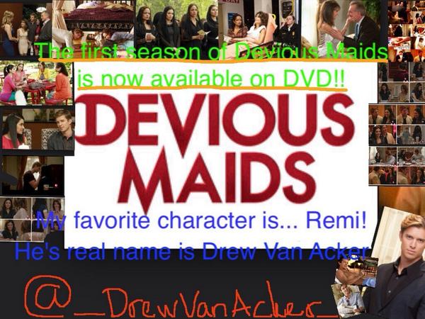 DrewVAckerCrew's tweet photo. #AutographContest Poster #12 made by @_DrewVanAcker_. RT this tweet if you like their #DeviousMaids Poster: http://t.co/XpApo7sL8d