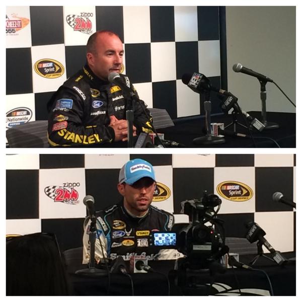 WGI's tweet photo. @MarcosAmbrose & @aric_almirola are focused on getting two @RPMotorsports cars into the Chase #NASCARTesting @WGI http://t.co/W6srSLOcgo