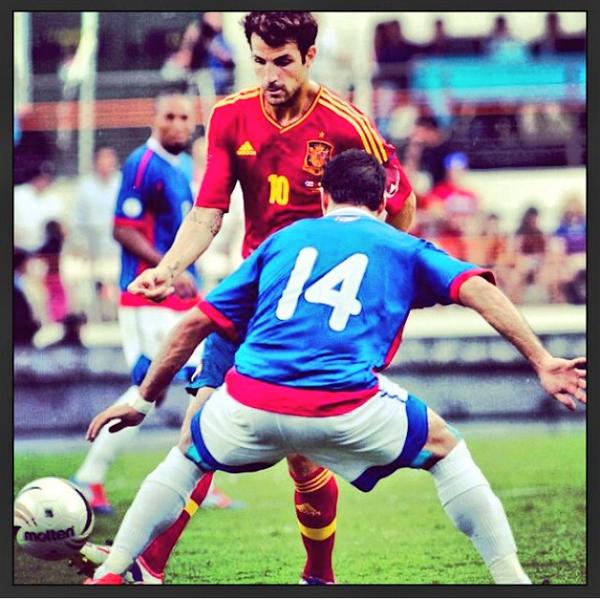 ClavijoSoccer's tweet photo. Keep doing your thing! @perezae14 marking #Fabregas in Bayamon, PR.
#TeamClavijo http://t.co/6K80NBg0Pj