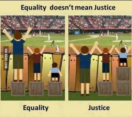 Boleksi's tweet photo. The difference between equality and justice http://t.co/3pxuNAqs6n via @9GAG http://t.co/sLwmjjESjT