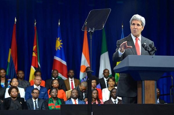 StateDept's tweet photo. Read Secretary @JohnKerry's remarks at the #YALI2014 Presidential Summit: http://t.co/9aqMM6mfz1 #USAfrica http://t.co/EGV5NTud5q