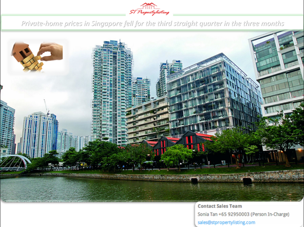 StListing's tweet image. SINGAPORE—Private-home prices in Singapore fell the third straight quarter in three months 
bit.ly/1l7v3lN