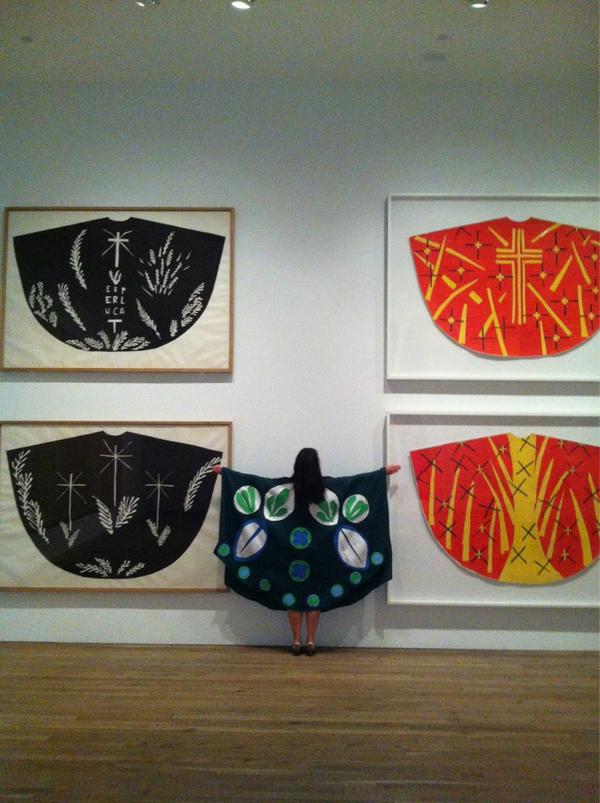 thesarahsparkes's tweet photo. The St Mary's #Chasuble Looking totally at home with #Matisse's @Tate @giles_fraser @JonathanJGAR http://t.co/KzWLhvxLtx
