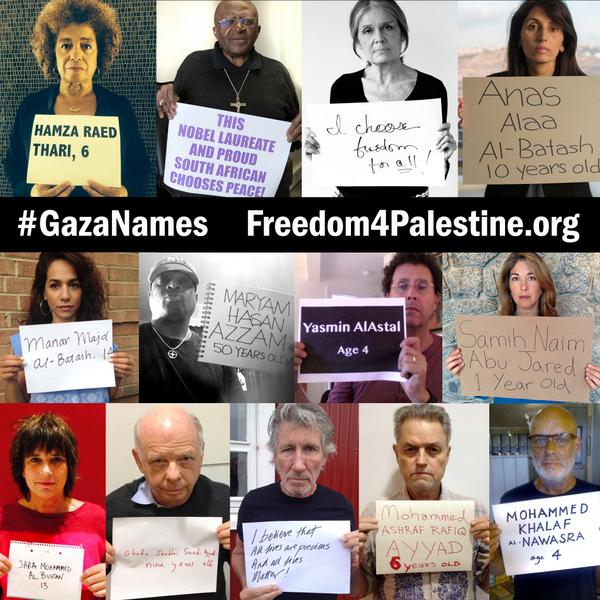 Remember that list of celebrities speaking out about #Gaza?
It just got a lot bigger.
freedom4palestine.org