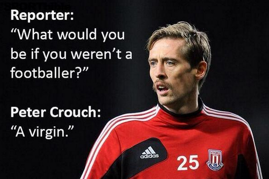 ODDSbible's tweet photo. Classic Peter Crouch! http://t.co/HvEFeZ491e