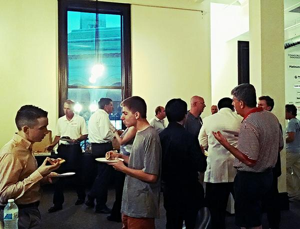 phoneapi's tweet photo. Great food and people at @StamTech hosted by @StamfordiCenter ! http://t.co/SkkaEVXOV4