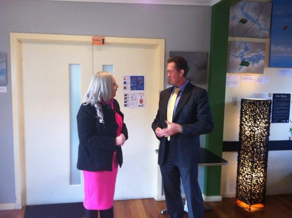 JaniceHoad's tweet image. Job Prospects client Cassandra has got a new job!  Telling Minister Hartsuyker all about it @SYCLtd #workfordole