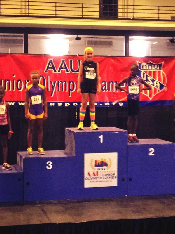 IowaSpeed's tweet image. Izzy is the JO national champ in the HJ. Big things!!  Iowa Speed