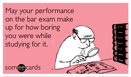 Good luck to all of my students taking the bar exam this week! #tourolaw