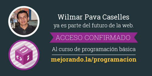 wilmarpava's tweet photo. #SoyMejorandola en el Curso de Programación Básica @mejorandola. Tú también entra https://t.co/9PhPnVHkSe 
: http://t.co/oVXWuoUUK4