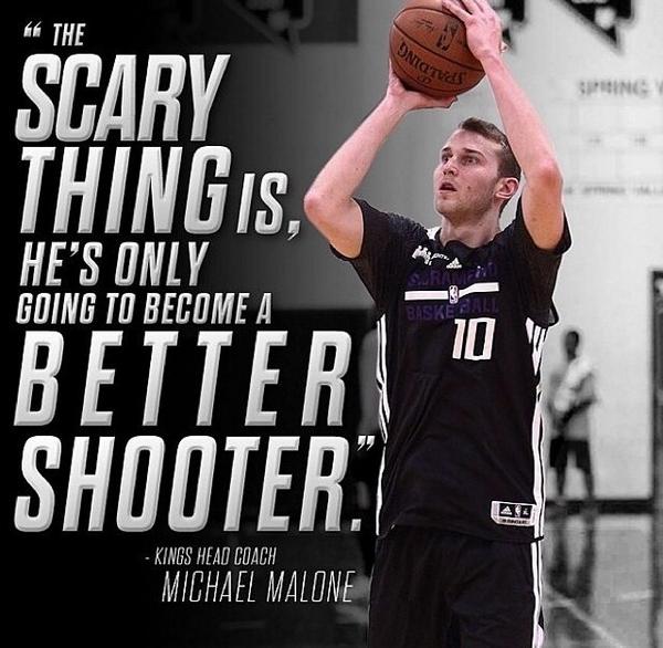 TeamStauskas's tweet photo. Coach Malone's thoughts on Nik Stauskas! #TeamStauskas http://t.co/aoXYXQkkXW