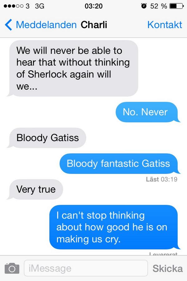 Ziio_'s tweet photo. @Markgatiss "Just you and me against the rest of the world" http://t.co/wvp6dc4VFk