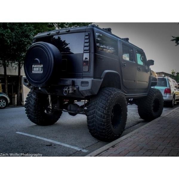 districtspeed's tweet photo. Back of the haunted hummer! #Matte #Black #Wrap #Hummer #Mo_C #MurderedOut #Lifted #4x4 #Offroad #Mckinney #TheSq... http://t.co/NuEISg3fSW