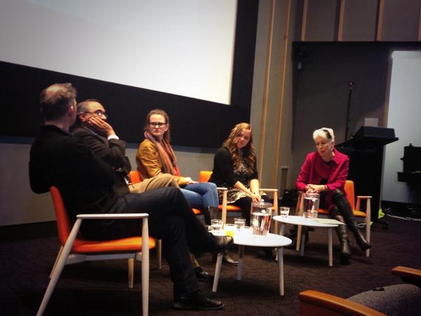 The 'blow up the lecture' panel having a pre-event chat, don't forget we're live streaming canberralive.act.gov.au/events/event/b…