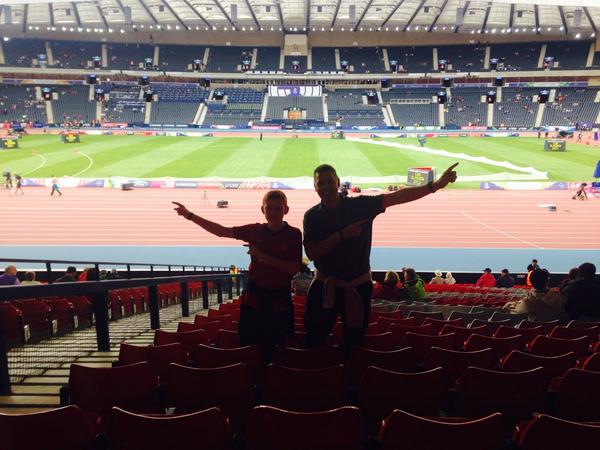 HarryBeingCool's tweet photo. #2014athletics #Bolt #hampden #stadium #CommonwealthGames http://t.co/ZQ88yCFytp