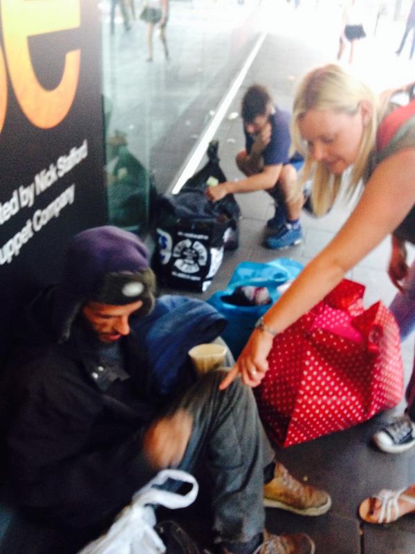 Don't look down on anybody.. Unless your gonna pick them up...#BeTheChange