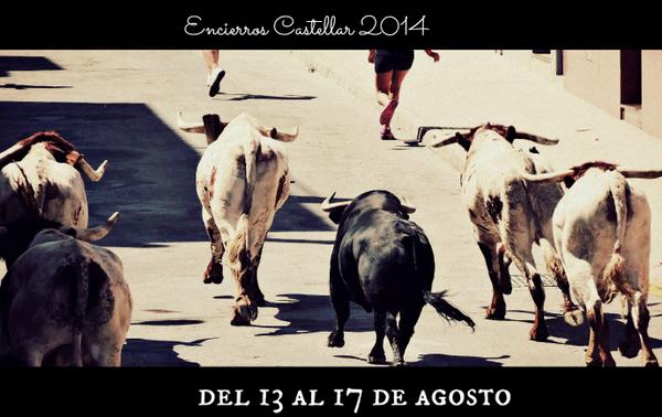 TaurinoJaen's tweet photo. Encierros Castellar 2014 del 13 al 17 de Agosto http://t.co/KCDmLPQTaj