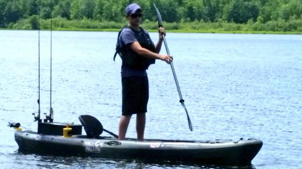 anchorwizard101's tweet photo. The little man himself! Just a candid shot of him out on the waters. #kayak #fishing http://t.co/nBZQEetUbJ