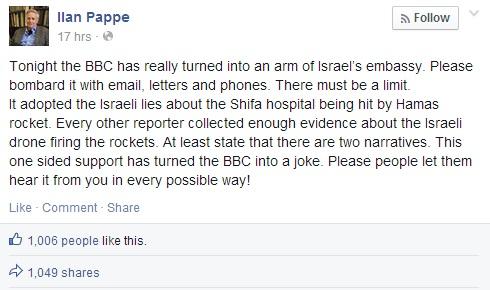 ahmadbaker31's tweet photo. #r4bbc should look at #BBC coverage of #Gaza many intellectuals are crticising this great institution http://t.co/x4SVekH2Lx