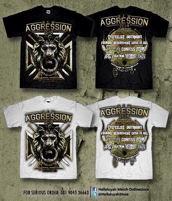 bundle #NEWAGGRESSION2014 (tshirt,tiket,poster,stiker) | IDR : 110K | M L XL XXL | Order : 081 9045 36663