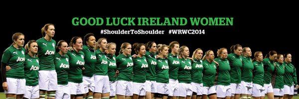 IrishRugby's tweet photo. We've updated our banner image! Show your support for Ireland Women #shouldertoshoulder #WRWC2014 http://t.co/QlanCE8mwC