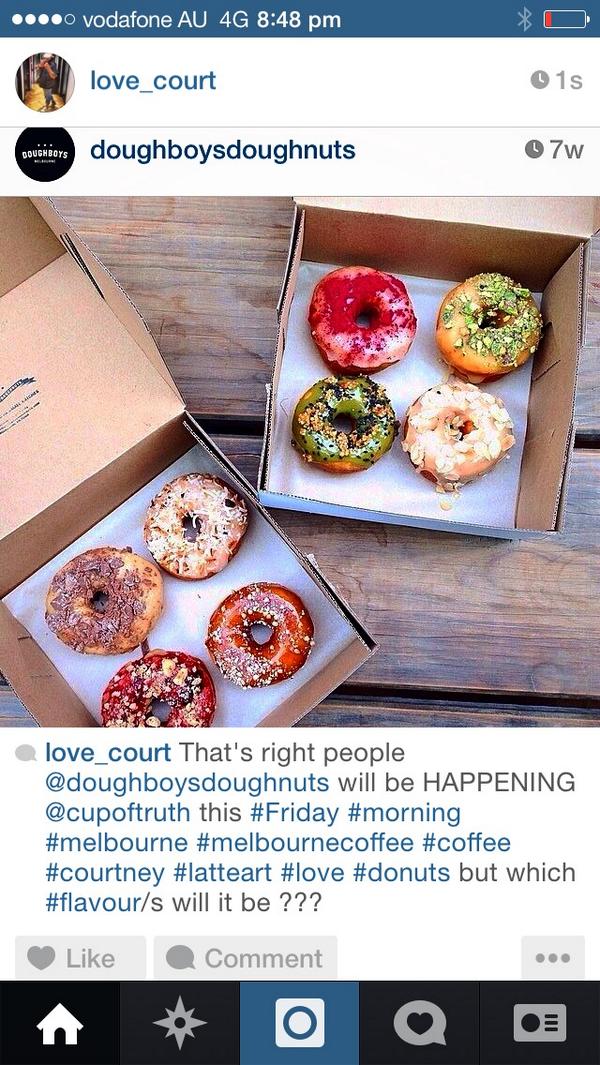 That's right. This Friday at <a href="/cupoftruth/">Cup of Truth</a> we will have @doughboysdoughnuts for everyone to enjoy. They will be limited