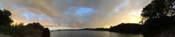 chris_piasecki's tweet photo. Coolest rainbow I've ever seen http://t.co/oZYI3o22BK