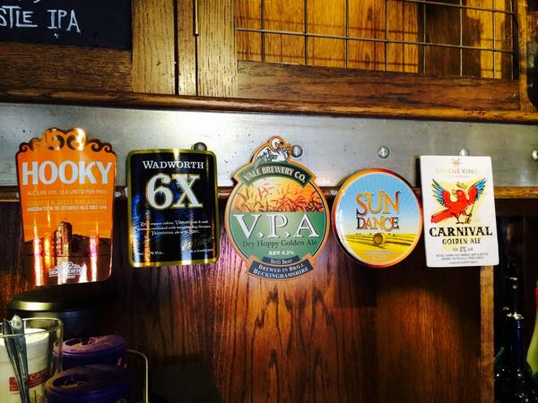 New ales on at the masons this week. <a href="/HookyBrewery/">Hook Norton Brewery</a> <a href="/Wadworth/">Wadworth Brewery</a> <a href="/ValeBrewery/">Vale Brewery</a> <a href="/greenekingpubs/">Temporarily closed</a>