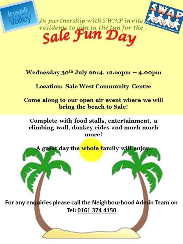 It's tomorrow #salewest #saletown! Family funday at Community Centre, visit the Sale West beach &amp; ride the donkeys!!