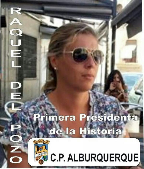 CPAlburquerque's tweet photo. La primera presidenta de la historia del C.P. Alburquerque http://t.co/0rBUeuQkxE