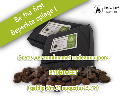 TroPaCafe's tweet photo. Bepaal en maak je eigen #koffiesmaak met de Blend Your Own Box ©!  http://t.co/mcVJaOUWsu #virgincoffee http://t.co/rGs95RS9vm