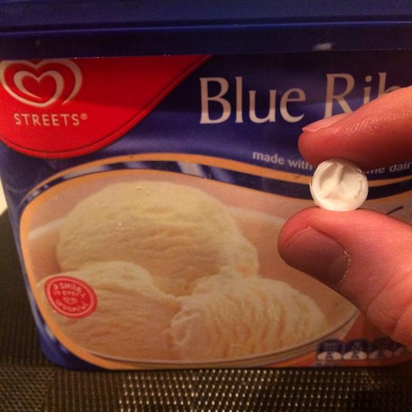 rubyjoh's tweet photo. A little plastic surprise in my icecream tonight. Erm, thks but no thks @unileverusa &amp; Streets. Dangerous much? http://t.co/r0JWlQfj7d
