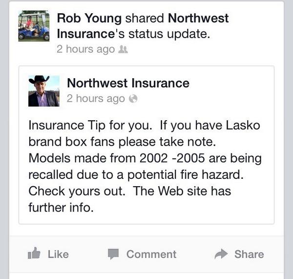 SilverSpursOK's tweet photo. Tip of the day from our Insurance specialist, Rob Young. 
#NorthwestInsurance #XtraQuarterHorses http://t.co/divwmEspBt