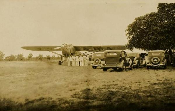 AEROPUERTO BOCA DE RIO, SEDE DE LA AEROPOSTALE, Foto: Año 1929, Maracay, Venezuela.  #Aragua