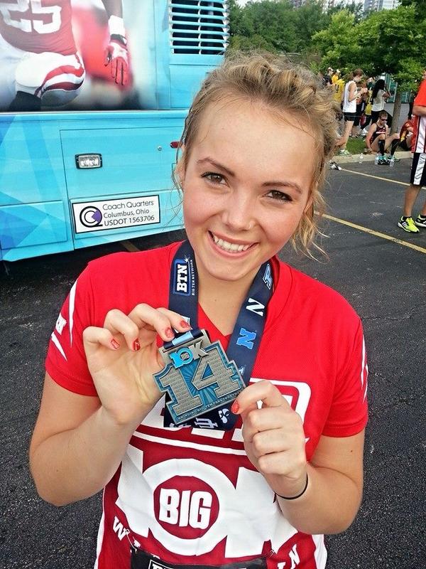 alphaphiwi's tweet photo. Congrats Callie for finishing the BTN Big 10K!! #alphaphit #sports http://t.co/WLx1mJO4xD