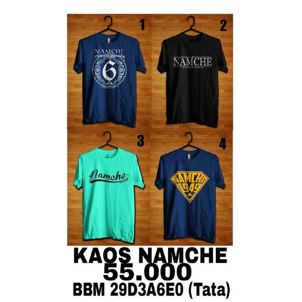 NamcheCorner's tweet photo. Mas, Mbak, monggo #namchemerch edisi kaos, order via bbm ke @sudjotrista :) nuwun @Namche2014 @namche013 @Namche2007 http://t.co/WqrDfwP6G9