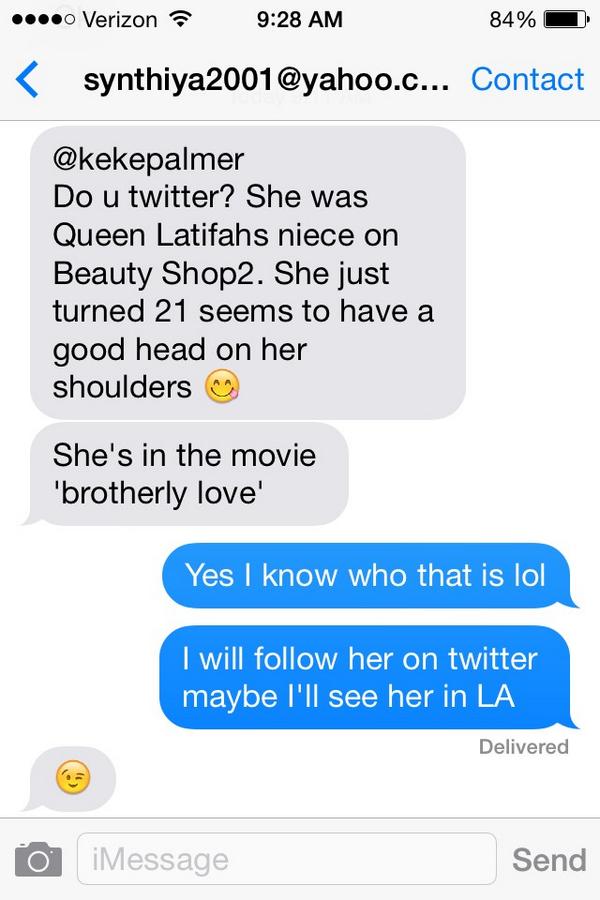 DDDjax's tweet image. My mom is too funny, trying to match me up with @KekePalmer through twitter. Haha #notthateasy