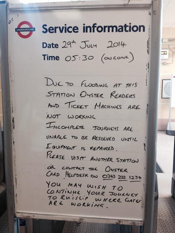 aer77's tweet photo. Slow hand clap @tfl. Like I have time for sorting it out later😡 http://t.co/163KIdvG2t