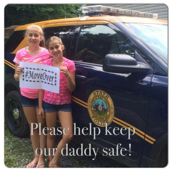 AASTTroopers's tweet photo. These WV girls remind you to keep our troopers safe! #moveover http://t.co/p9PrpSFDX7