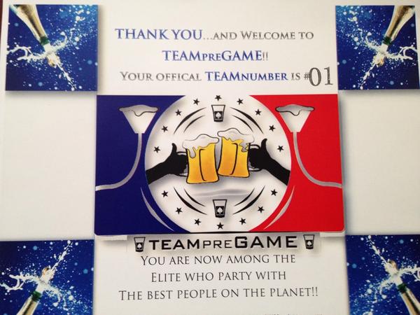 02girlfriend's tweet photo. Earn your #TEAMnumber by sending us the you're best preGAME picture! We'll throw in 2 TPG Cups &amp; a TPG bottle opener! http://t.co/4CkrprnAlg