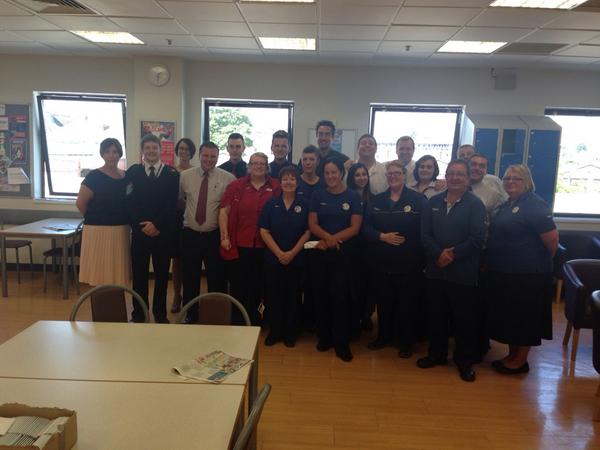 Thankyou to the Hertford team good to meet you all on our service roadshow good luck in delivering 3 in every 4 👍👏