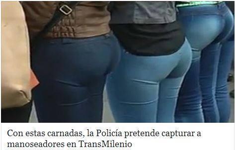 Agentes Culi Trapo para coger con las manos en la masa a los viejos verdes en Trasmilenio. Por el perfil no son ROLAS